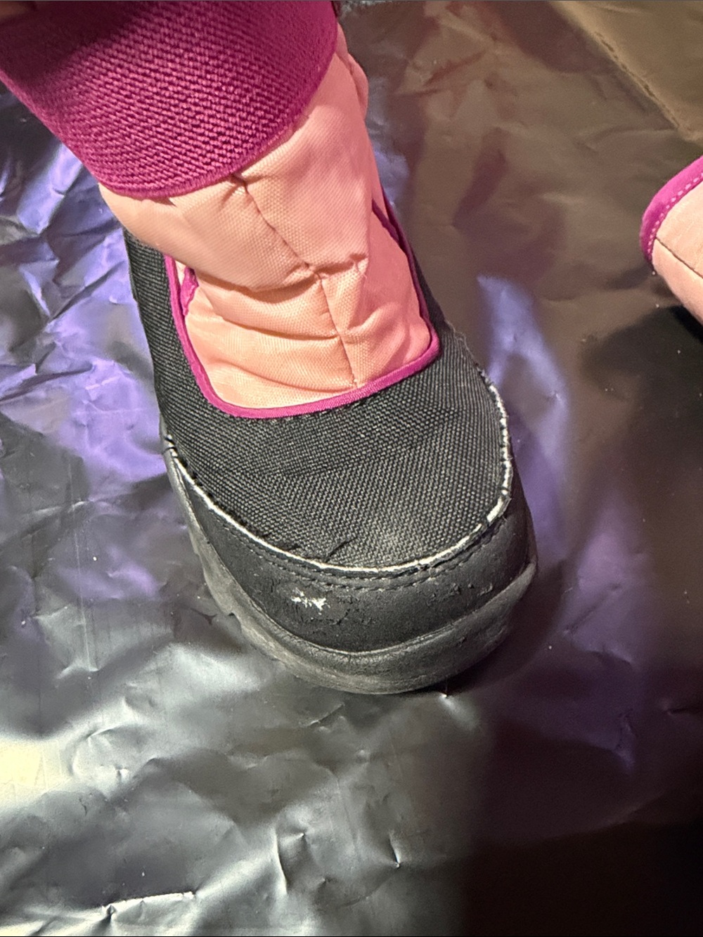 Kamik Kids Winter Boots - Pink/Black (Size 10) - Picture 4 of 12